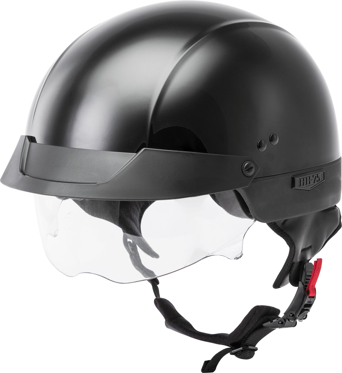 Hh 75 Half Helmet Black Xs