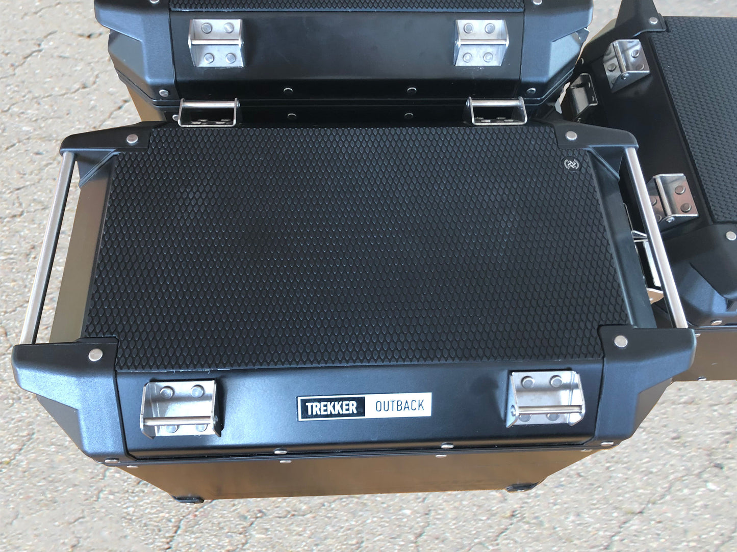 TechSpec Pannier Guards for the Triumph Givi Outback 48ltr Right and 37ltr Left Snake Skin
