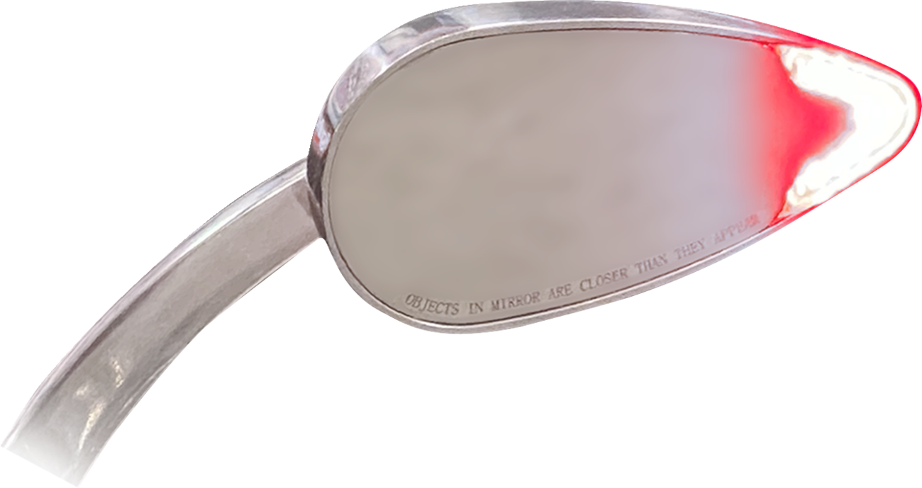 CUSTOM DYNAMICS Mirrors - Side View - with LED Turn Signal - Chrome - Pair CD-MIR-PLUG-C