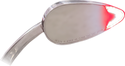 CUSTOM DYNAMICS Mirrors - Side View - with LED Turn Signal - Chrome - Pair CD-MIR-PLUG-C
