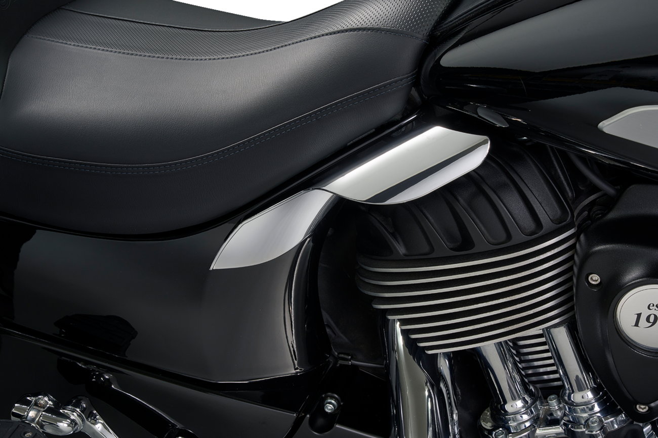 CIRO Heat Deflectors - Chrome - Indian 16000