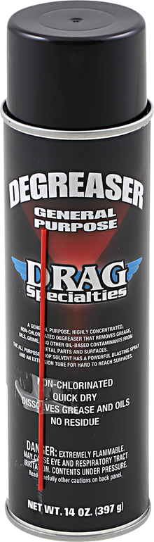 DRAG SPECIALTIES Degreaser - 14 oz. net wt. - Aerosol DAD241214