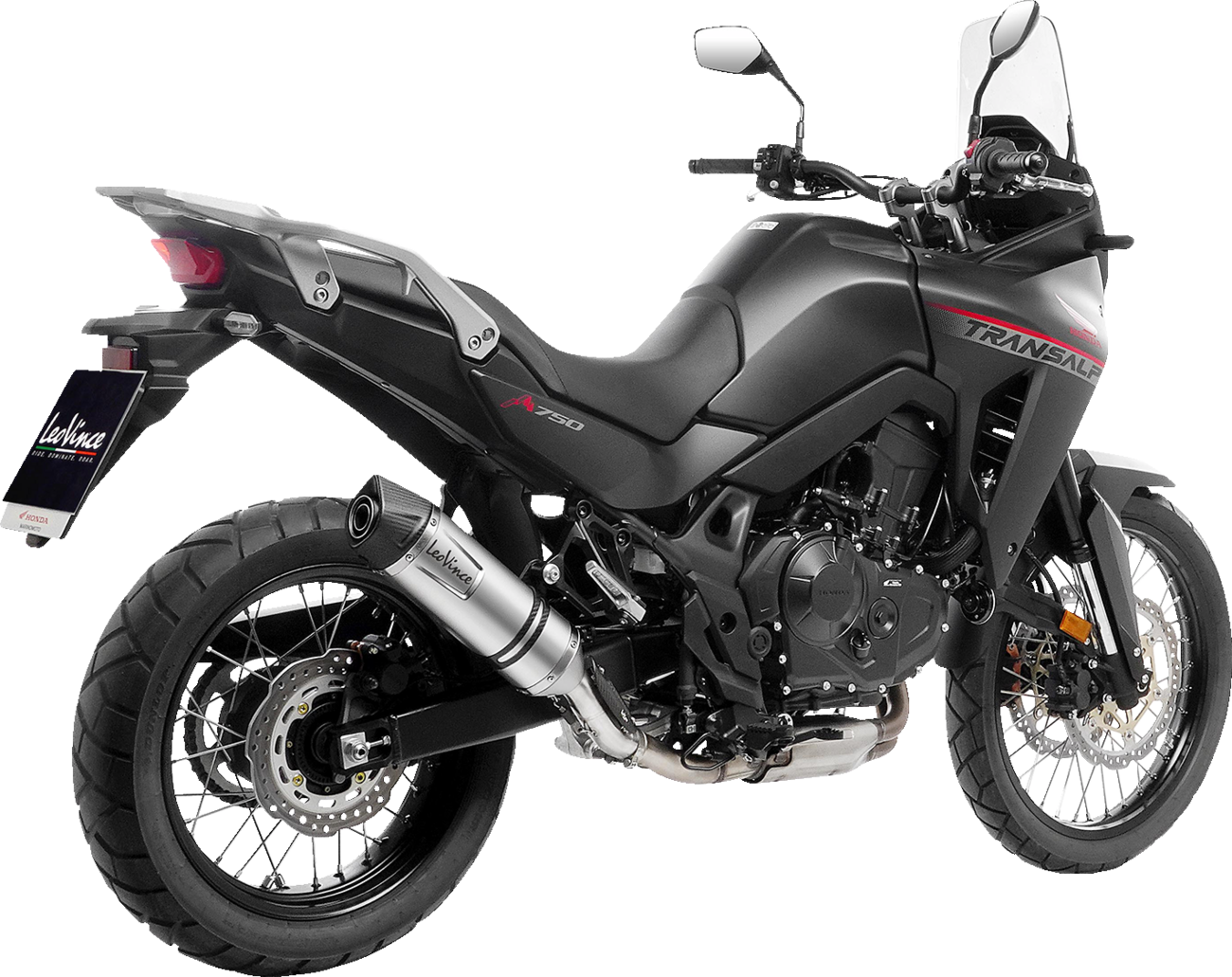 LEOVINCE LV One Slip-On Muffler - Stainless Steel - Honda XL750 Transalp 14440EU