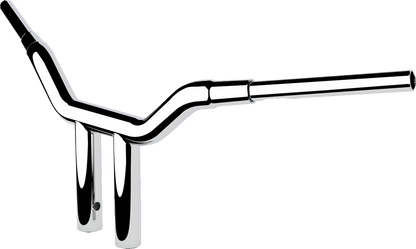 LA CHOPPERS 1-1/2" Kage Fighter T-Bar - 10" - Chrome LA-7345-10