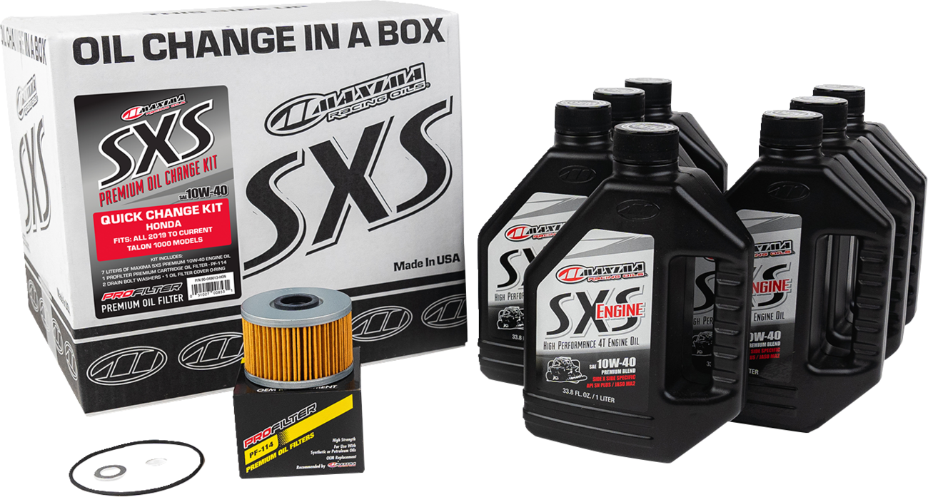 MAXIMA RACING OIL SXS Synthetic Oil Change Kit - Honda Talon - 10W40 90-049013-HON