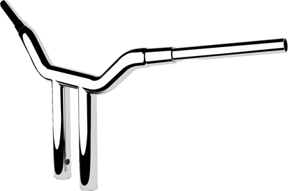LA CHOPPERS 1-1/2" Kage Fighter T-Bar - 12" - Chrome LA-7345-12