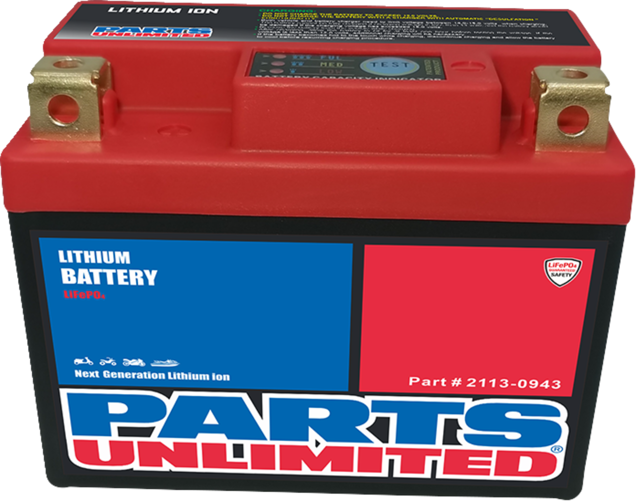 PARTS UNLIMITED Battery - Lithium LiFePO4 - LFP03-B LFP03