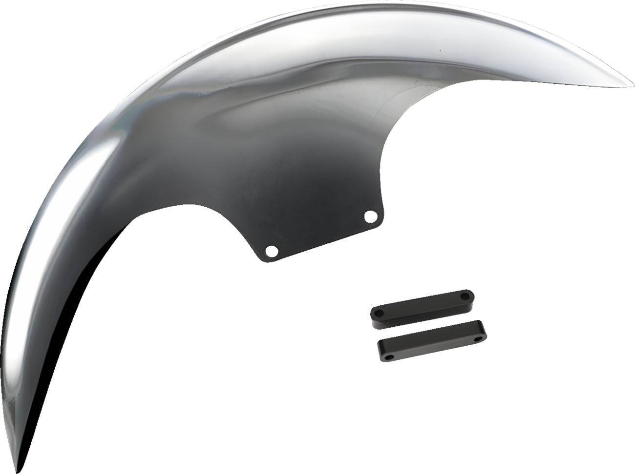 PAUL YAFFE BAGGER NATION Cafe Front Fender - 19" Wheel - With Black Adapters PYO:CAFÉ-OEM-23CVO-B