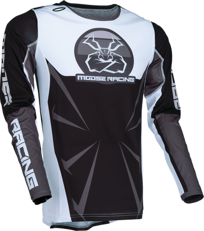 MOOSE OFFROAD Agroid Jersey - Black/White - 2XL 2910-7909
