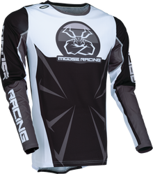 MOOSE OFFROAD Agroid Jersey - Black/White - 3XL 2910-7910