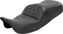 SADDLEMEN RoadSofa™ Seat - Honeycomb - without Backrest - Heated - FL '08-'23 808-07B-189HCT
