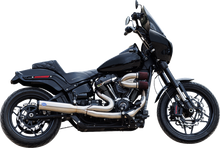 S&S CYCLE 2-into-1 Qualifier Exhaust System - 50-State - Silver - Softail 550-1103