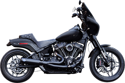 S&S CYCLE 2-into-1 Qualifier Exhaust System - 50-State - Black - Softail 550-1104