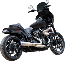 S&S CYCLE 2-into-1 Qualifier Exhaust System - 50-State - Silver - Softail 550-1103
