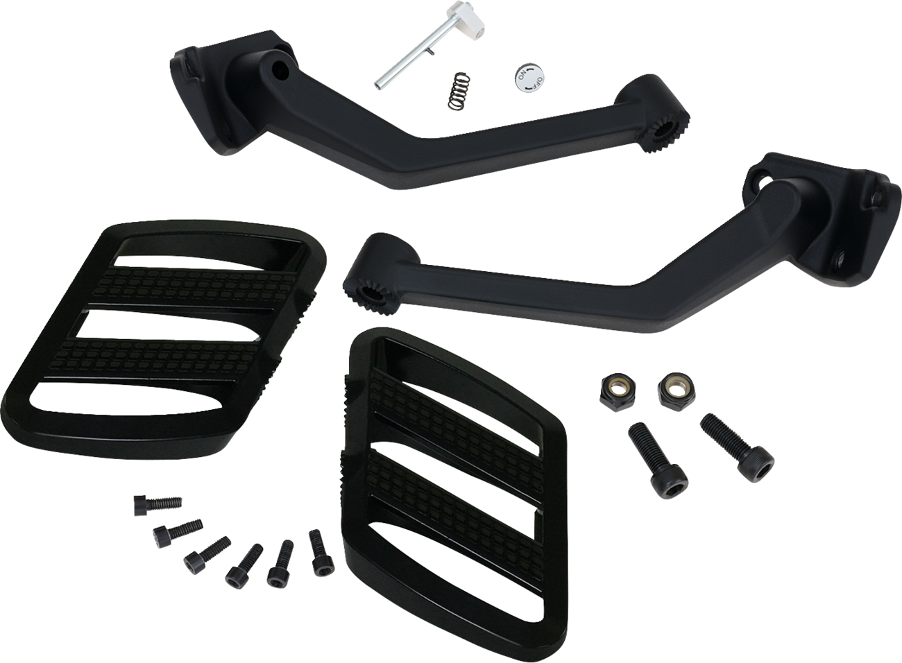 SHOW CHROME Combat Boards - Passenger - Stealth Black - Ryker '19-'24 41-428BK
