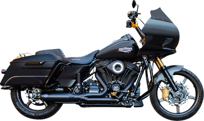 S&S CYCLE 2-into-1 Qualifier Exhaust System - 50-State - Black 550-1110