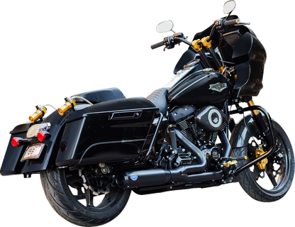 S&S CYCLE 2-into-1 Qualifier Exhaust System - 50-State - Black 550-1110