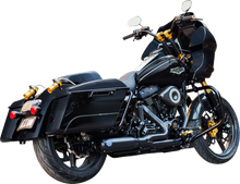 S&S CYCLE 2-into-1 Qualifier Exhaust System - Race Only - Guardian Black 550-1109