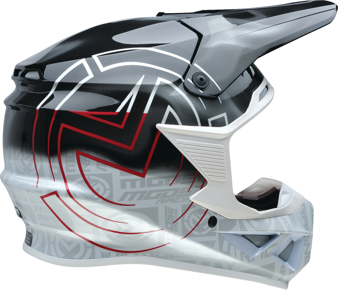 MOOSE OFFROAD F.I. 2.0 Helmet - Deceit - MIPS® - Black/White/Red - Medium 0110-7991
