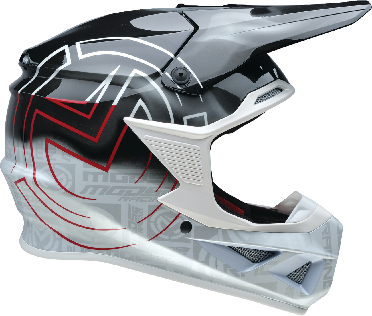 MOOSE OFFROAD F.I. 2.0 Helmet - Deceit - MIPS® - Black/White/Red - XL 0110-7993