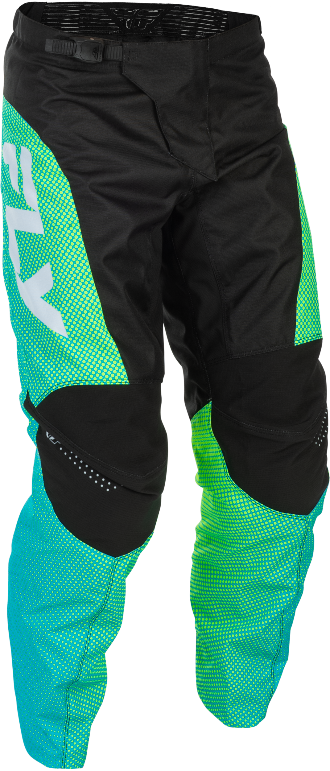 F 16 Pants Aqua/Black/White Sz 34