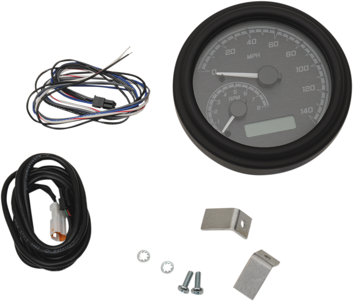 DAKOTA DIGITAL MVX Series Analog Gauge System - Black/Gray/Black MVX-2011-KG-K