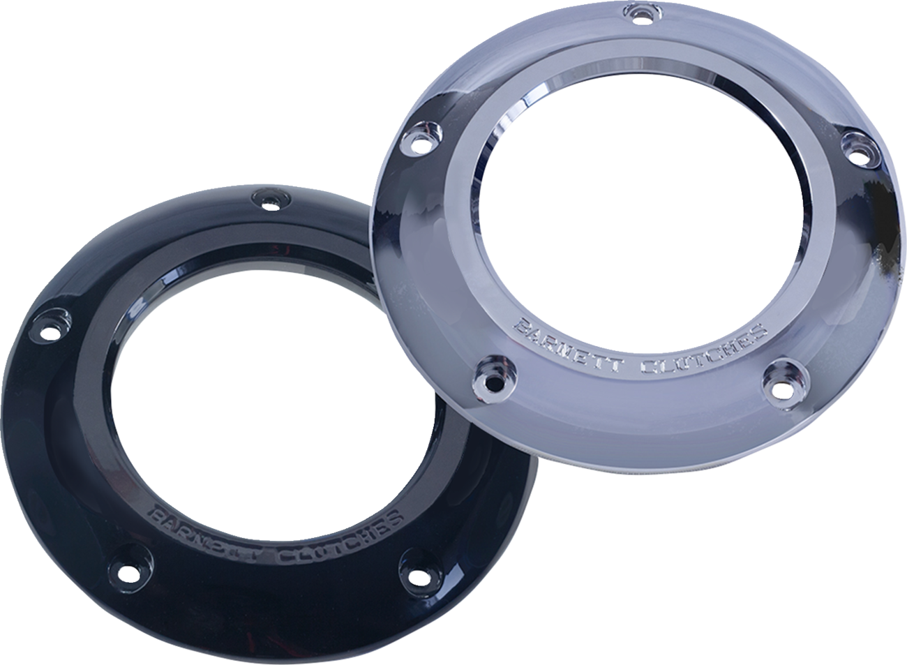 BARNETT Derby Cover - Clear Black - M8 Softail 343-30-44018
