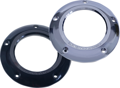 BARNETT Derby Cover - Clear Black - M8 Softail 343-30-44018