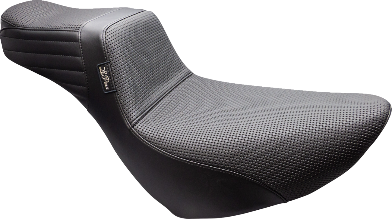 LE PERA Tailwhip Daddy Long Legs Low Rider Seat - Basketweave - Black - FL/FX '18-'24 LYR-580DLBW