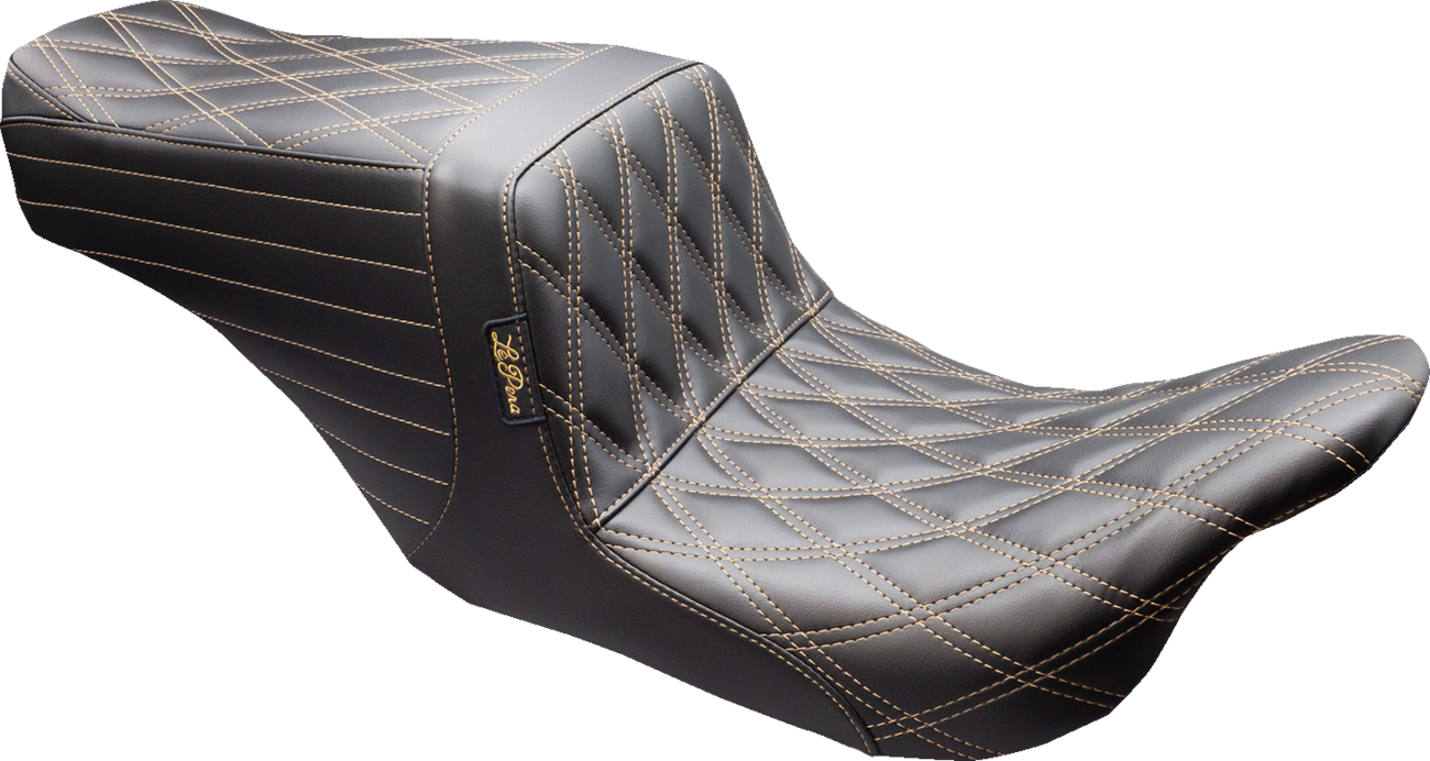 LE PERA Tailwhip Up Front Seat - Double Diamond w/ Chestnut Thread - FL '08-'24 LKU-587DD-CHET