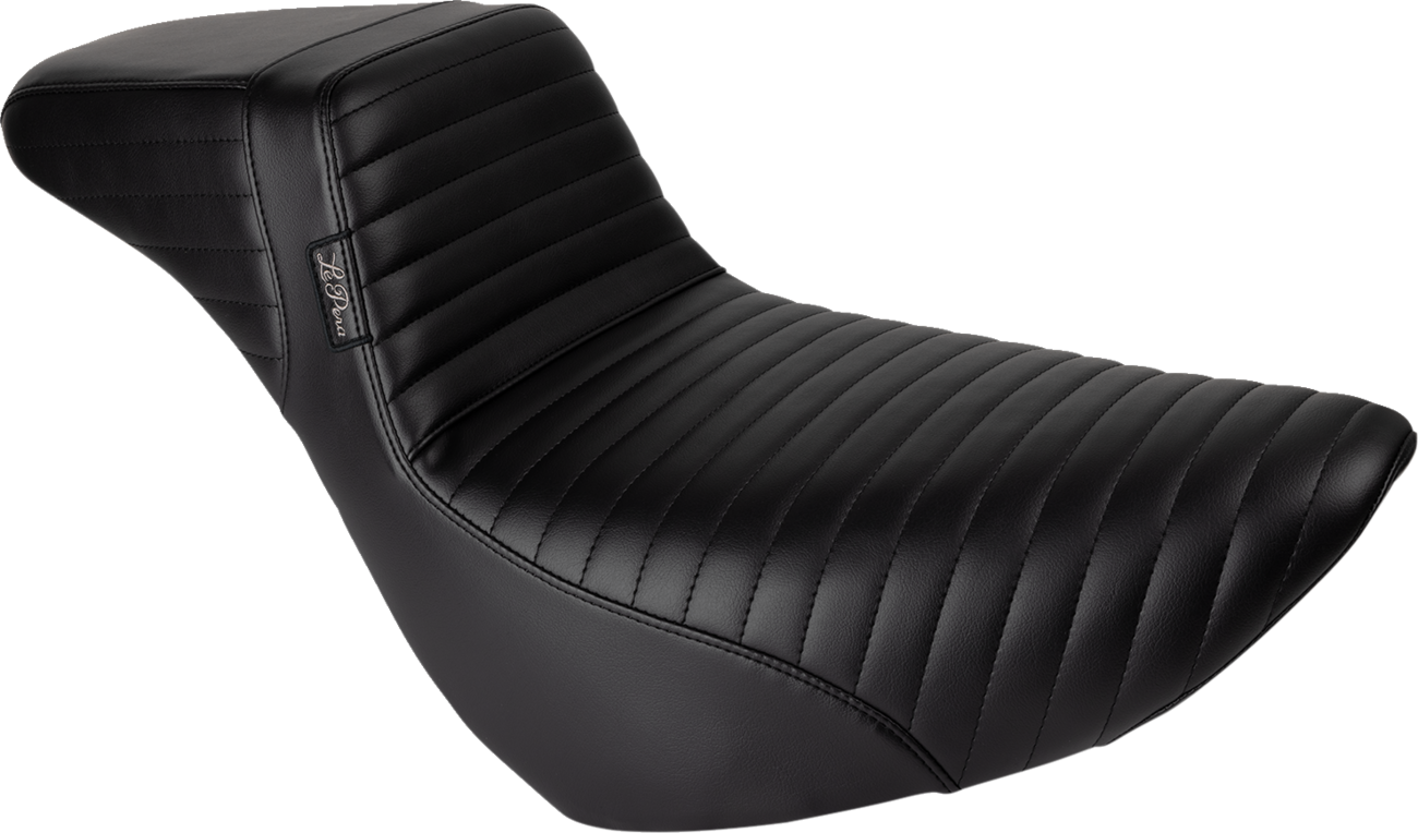 LE PERA Kickflip Daddy Long Legs Low Rider Seat - Pleated - Black - FL/FX '18-'24 LYR-590DLPT