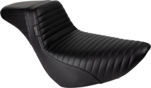 LE PERA Kickflip Daddy Long Legs Low Rider Seat - Pleated - Black - FL/FX '18-'24 LYR-590DLPT