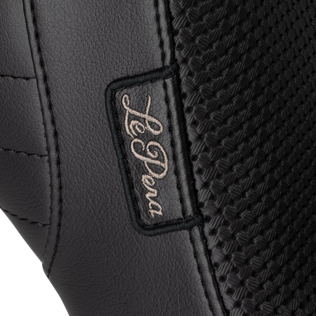 LE PERA Kickflip Daddy Long Legs Low Rider Seat - Basket Weave - Black - FL/FX '18-'24 LYR-590DLBW