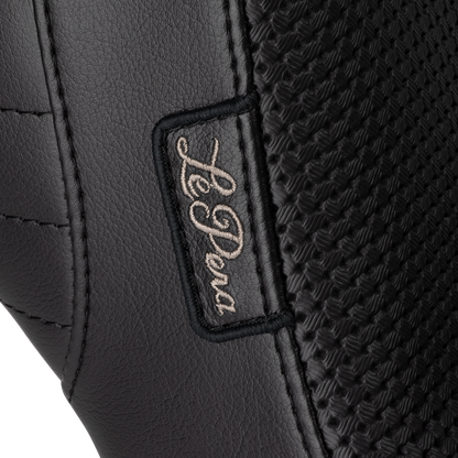 LE PERA Kickflip Daddy Long Legs Low Rider Seat - Basket Weave - Black - FL/FX '18-'24 LYR-590DLBW