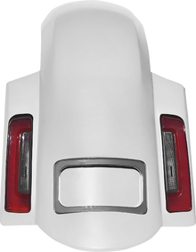 PAUL YAFFE BAGGER NATION Short Sport Rear Fender - With Chrome Plate Frame PYO:RF-SS-CVO-C