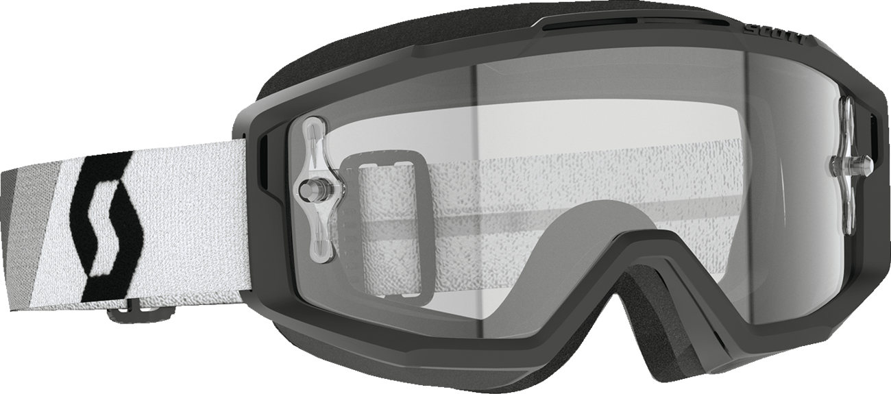 SCOTT Split OTG Goggle - Premium Black/White - Clear Works 285537-7702113
