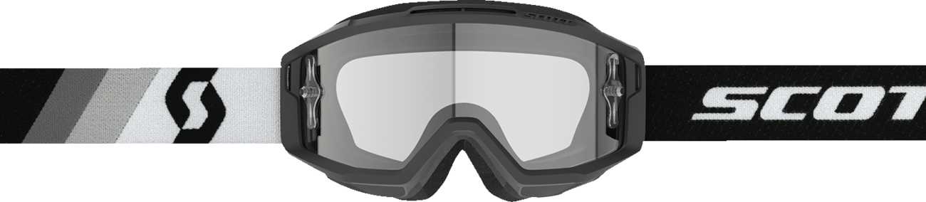 SCOTT Split OTG Goggle - Premium Black/White - Clear Works 285537-7702113