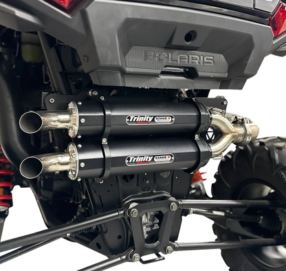TRINITY RACING Dual Slip-On Mufflers - Cerakote Black TR-4186S-C2