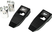 SLYFOX Speed Pegs - Black Anodized - Front SF-903-01-1