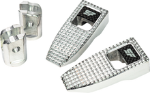 SLYFOX Speed Pegs - Silver Polished - Front SF-903-01-2