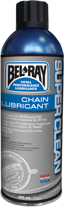 BEL-RAY Super Clean Chain Lube - 400ml - Aerosol 99470-A400W