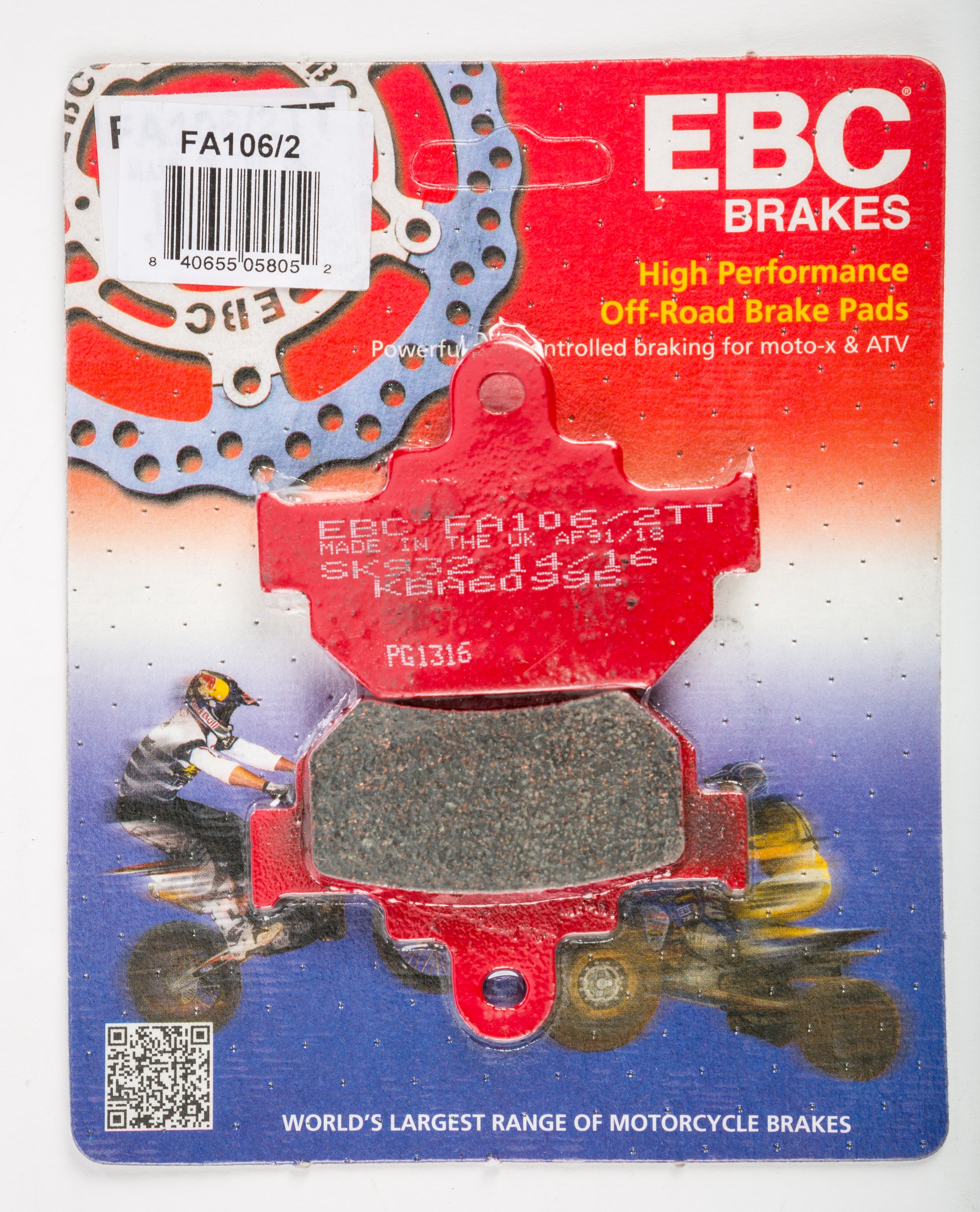 Brake Pads Fa106/2 Organic
