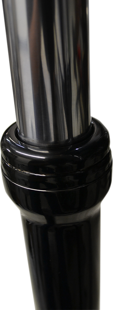 LA CHOPPERS Fork Boot Cover - 39 mm - Gloss Black Powder-Coat LA-7503-39B