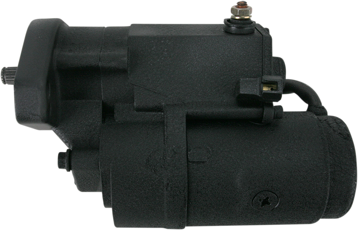 TERRY COMPONENTS Starter Motor - Black Wrinkle - Harley Davidson 773594