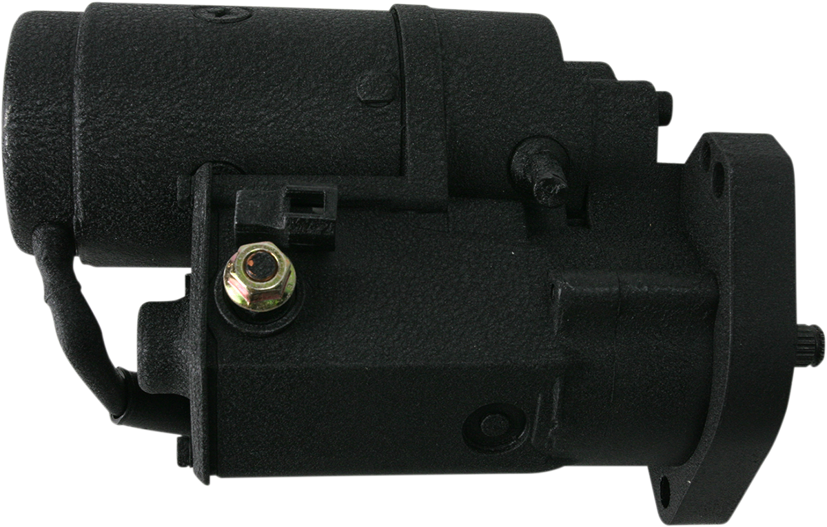 TERRY COMPONENTS Starter Motor - Black Wrinkle - Harley Davidson 773590