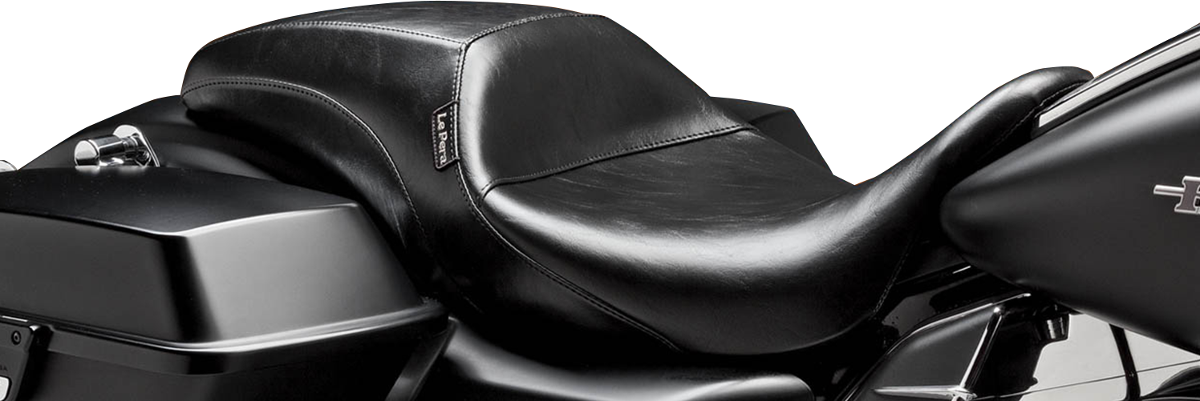 LE PERA Outcast Seat - Full-Length - Without Backrest - Smooth - Black - FL '08-'23 LK-987