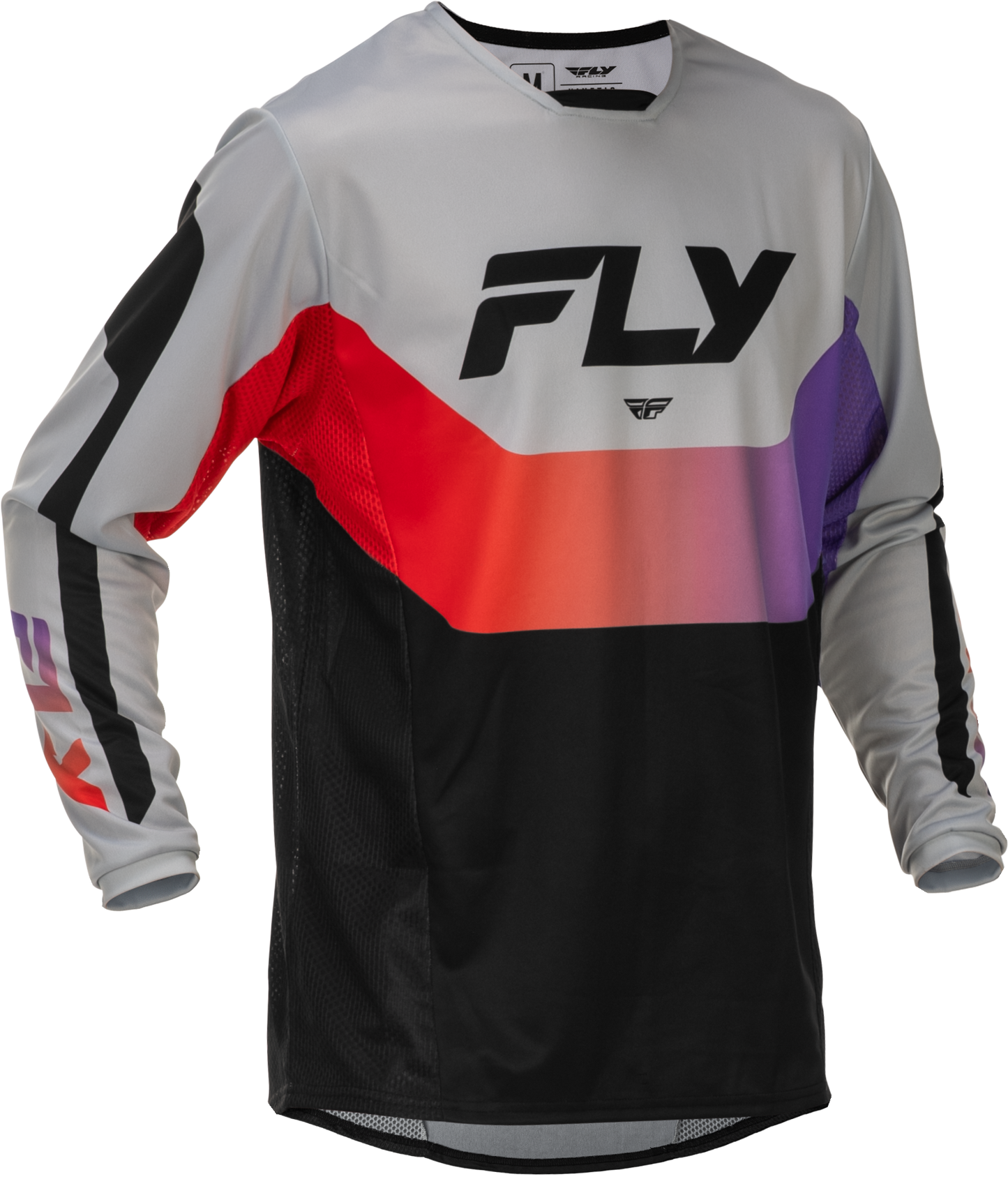 Kinetic Jersey Grey/Red/Purple/Black Xl