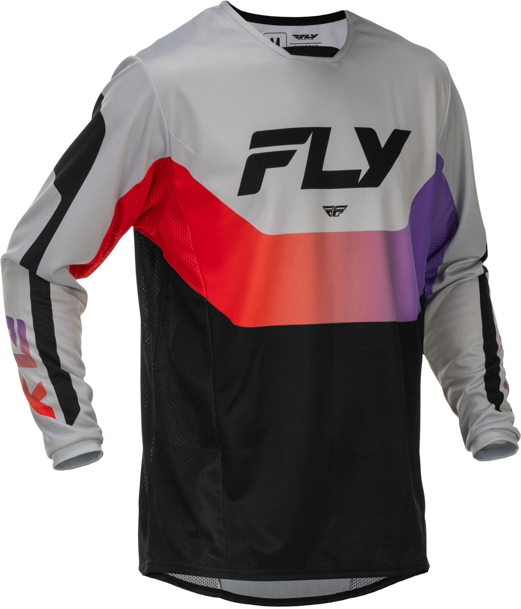 Kinetic Jersey Grey/Red/Purple/Black Md
