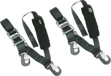 POWERTYE MFG. Big Daddy Tie-Downs - 2" - 2 Snap-hook Ends - Sewn-in Soft-Tye - Black 32582-S