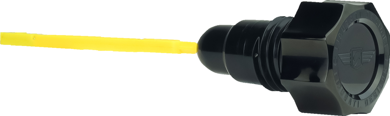 FIGURATI DESIGNS Oil Dipstick - Smooth - Black - '07-'16 Touring/Trike FD01-MAGDSTC-SM-BLK